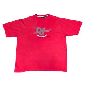 Vintage‎ Def Jam University Size XXL Short Sleeve T-shirt Red Vtg Hip Hop Rap